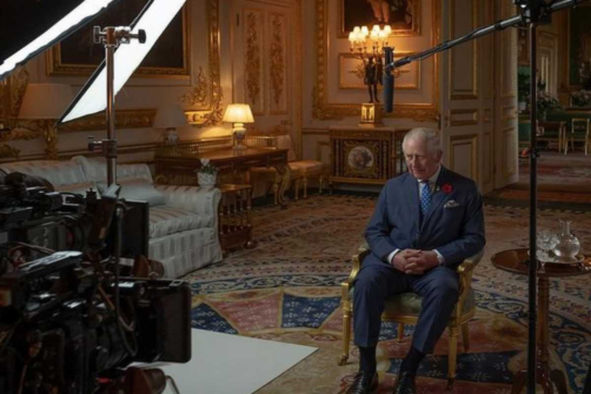 Príncipe Charles gravando