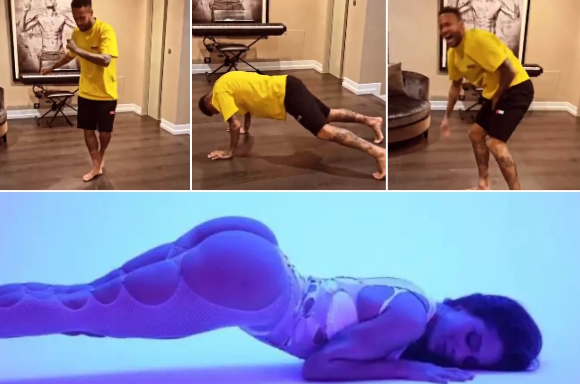 Neymar faz coreografia de Anitta e desafia outros jogadores