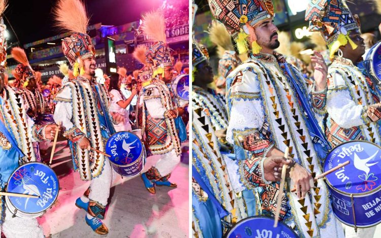 Enzo Celulari na bateria desfila pela Beija Flor - Foto: Leo Franco / AgNews