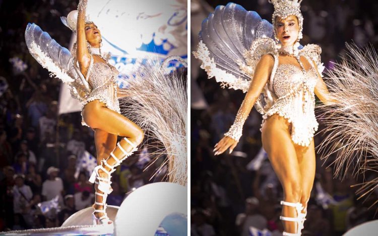 Giovanna Lancelotti desfila pela Beija Flor - Foto: Leo Franco / AgNews