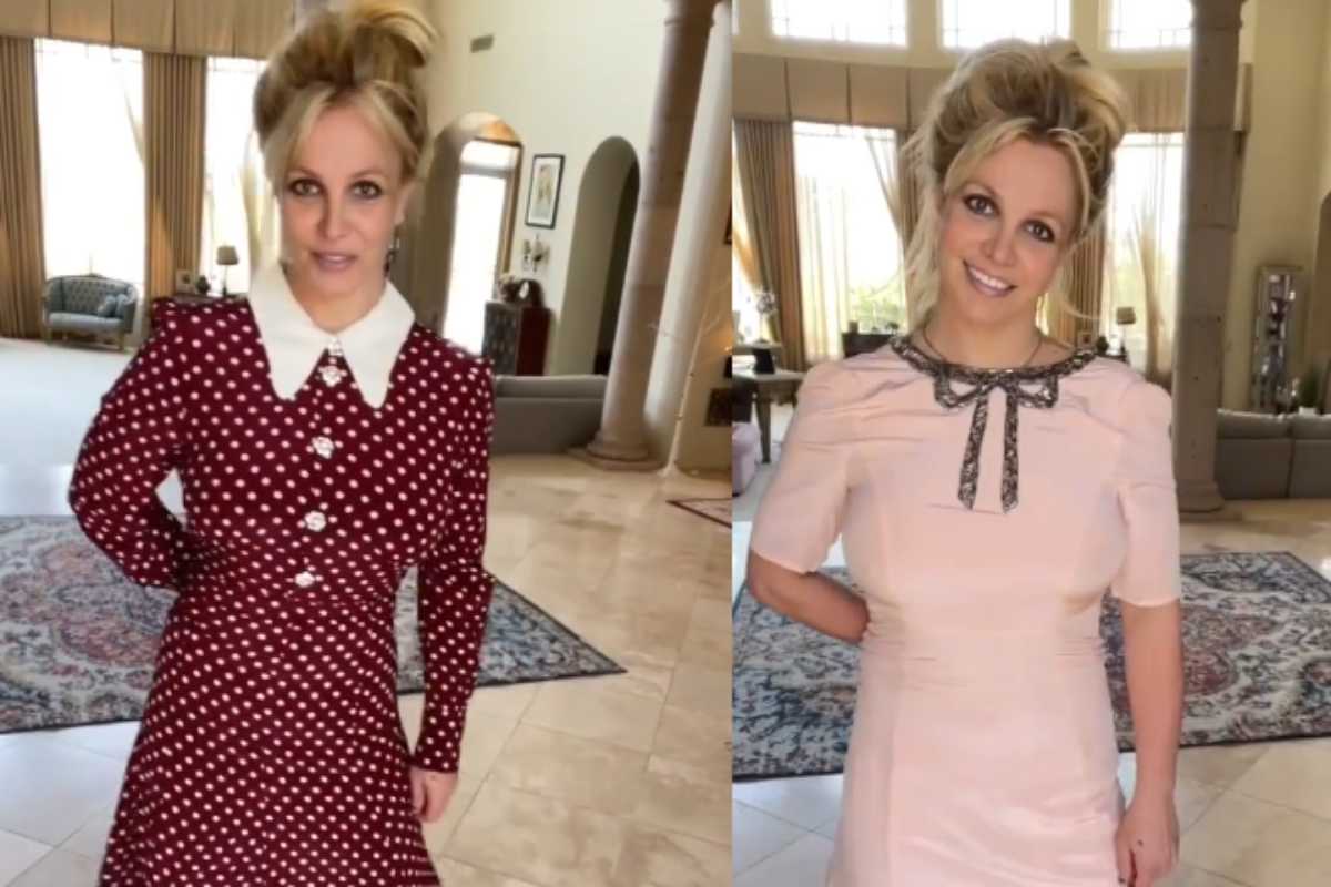 Britney Spears com vestidos novos