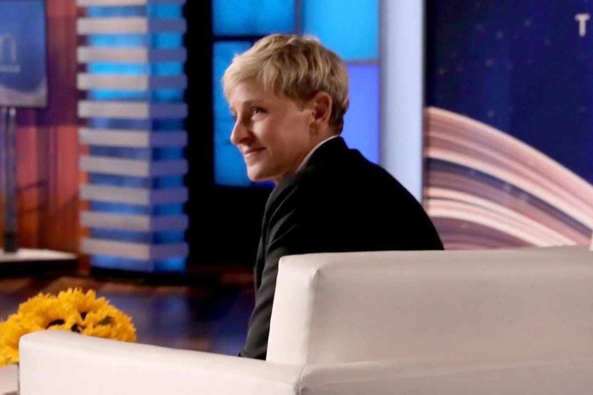 Ellen DeGeneres durante gravação do último episódio de "The Ellen Show"