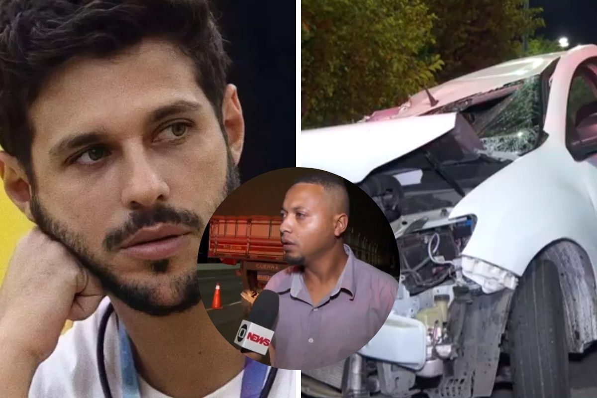 Rodrigo Mussi em acidente de carro