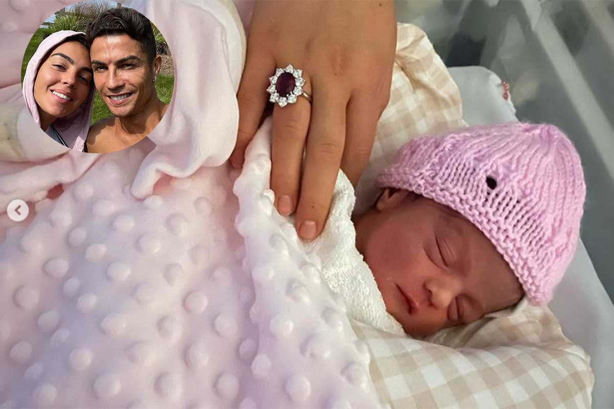 Filha caçula de Cristiano Ronaldo e Georgina Rodríguez