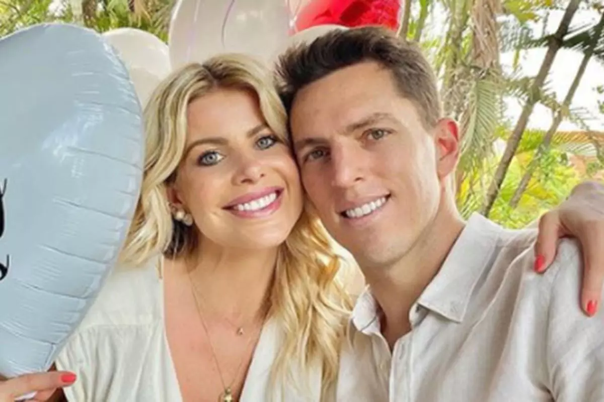 Karina Bacchi com Amaury Nunes