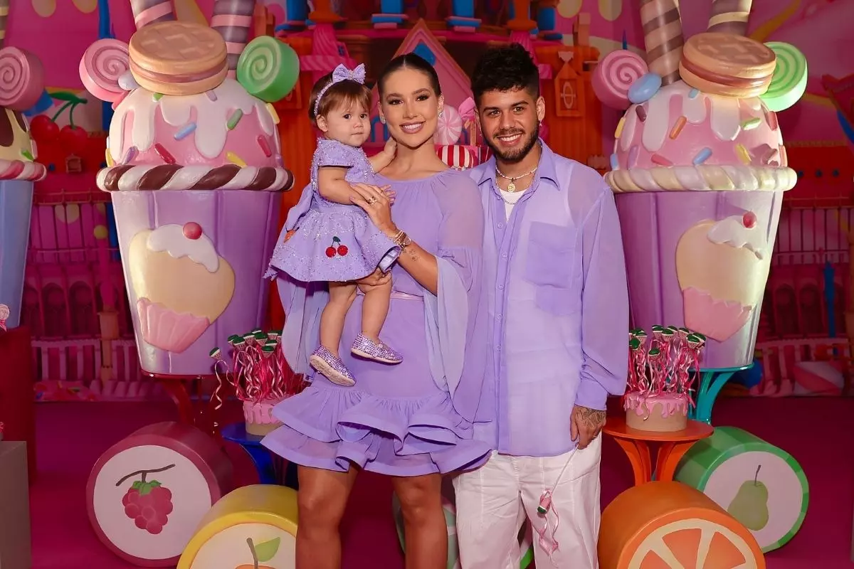 Virgínia e Zé Felipe comemoram primeiro ano de Maria Alice com festa em Goiânia