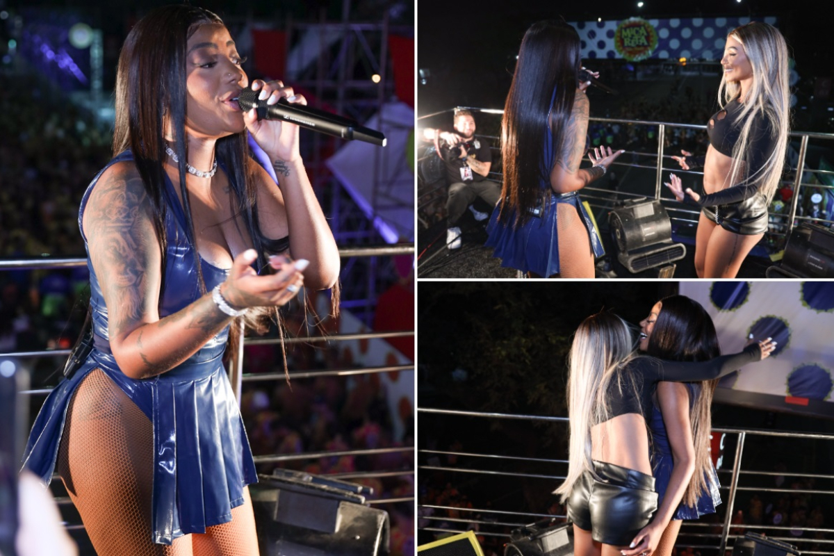 Ludmilla canta, dança e agarra Brunna Gonçalves na Micareta São Paulo