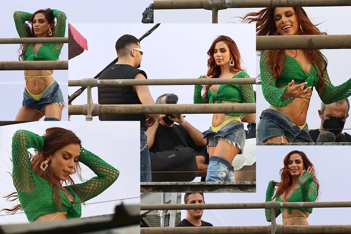 Anitta grava clipe no Rio de Janeiro, após cura do câncer do pai