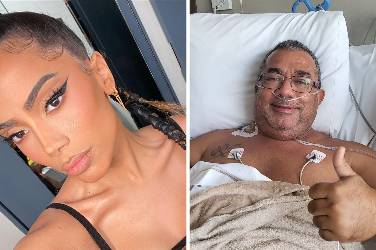 Anitta publica foto do pai hospitalizado após desabafo nas redes sociais