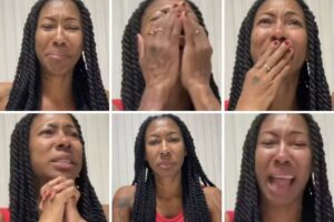 Inês Brasil chorando