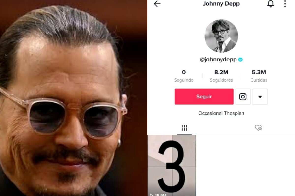 Johnny Depp abre conta no TikTok