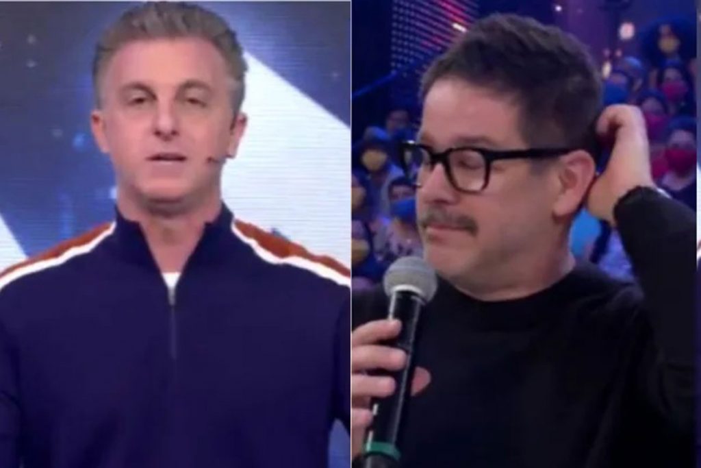 Fotomontagem Luciano Huck e Murilo Benício