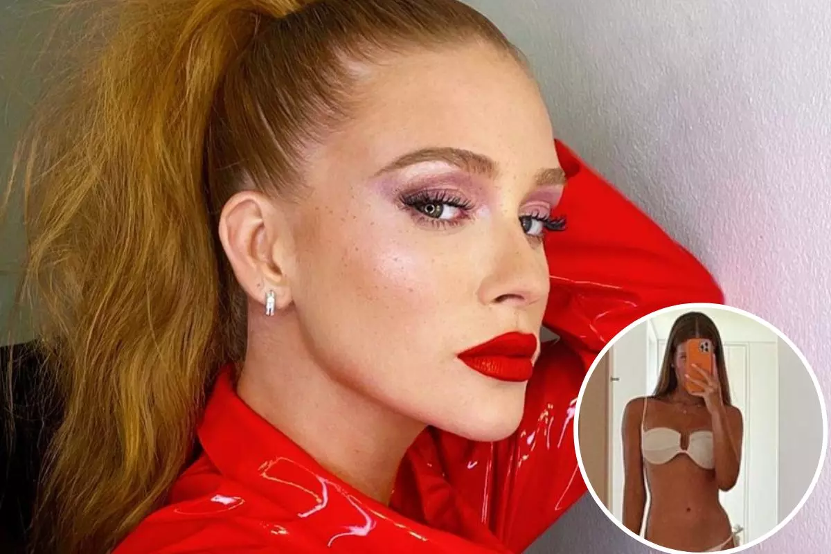 Marina Ruy Barbosa de vermelho e biquíni