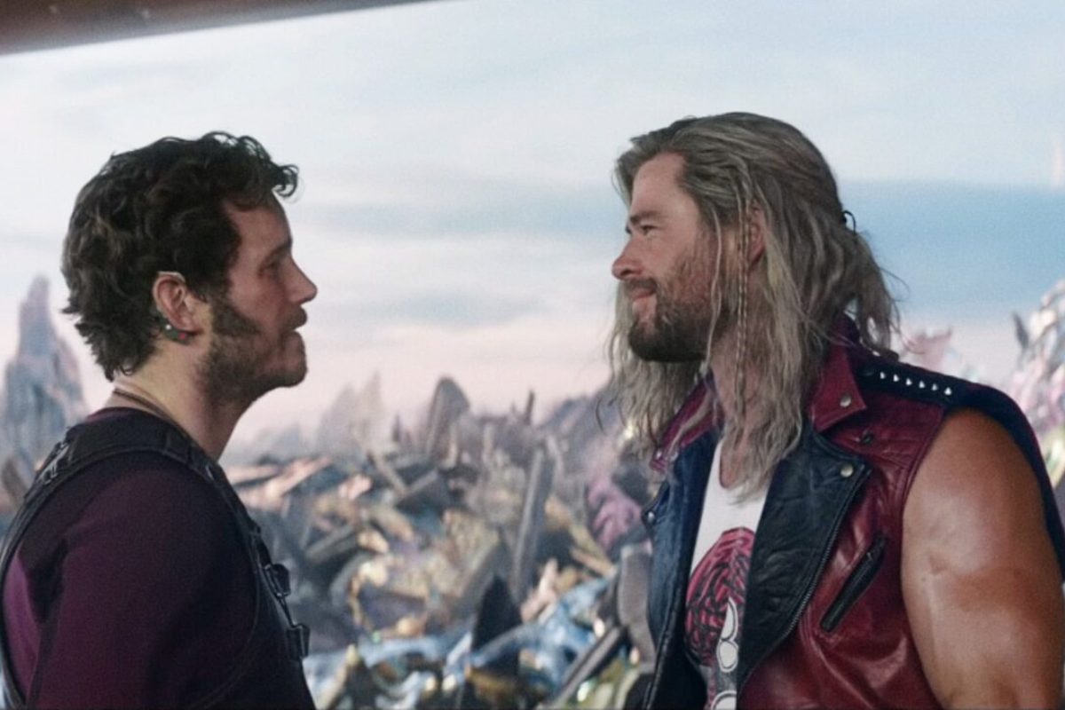 Thor e Star Lord na despedida