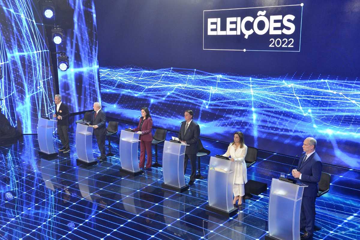 candidatos à presidência da república nas eleições de 2022 no debate da band