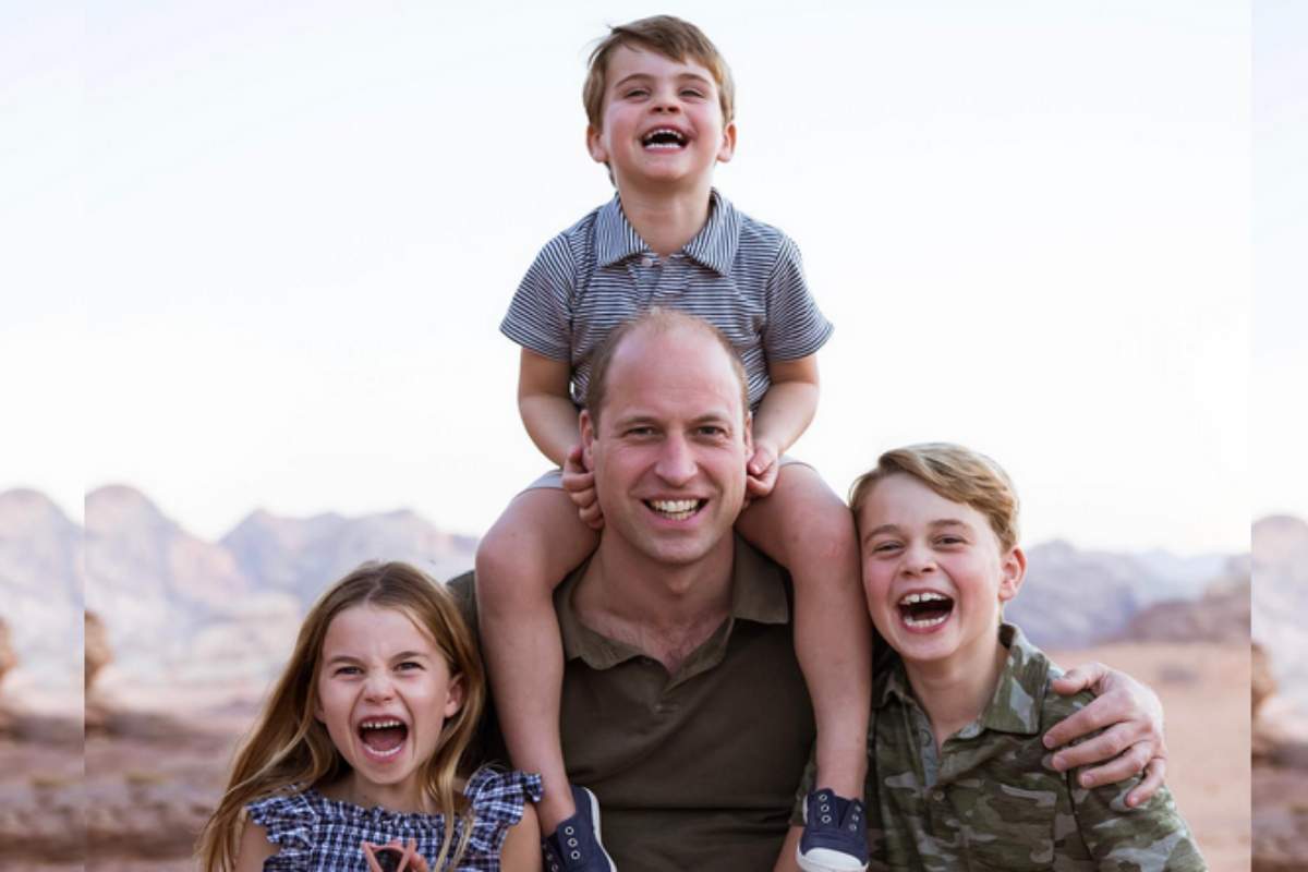 Príncipe William com os filhos