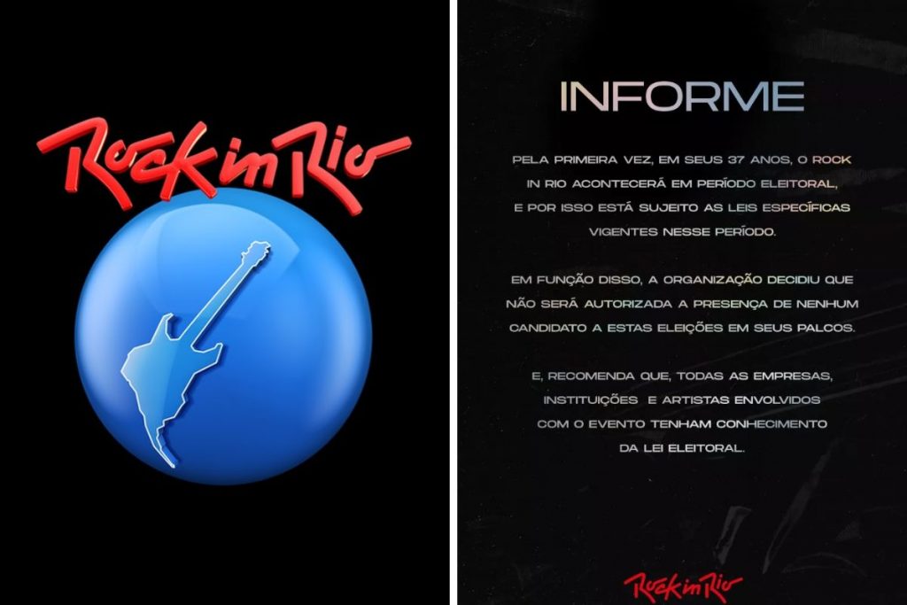 Comunicado do Rock in Rio sobre política