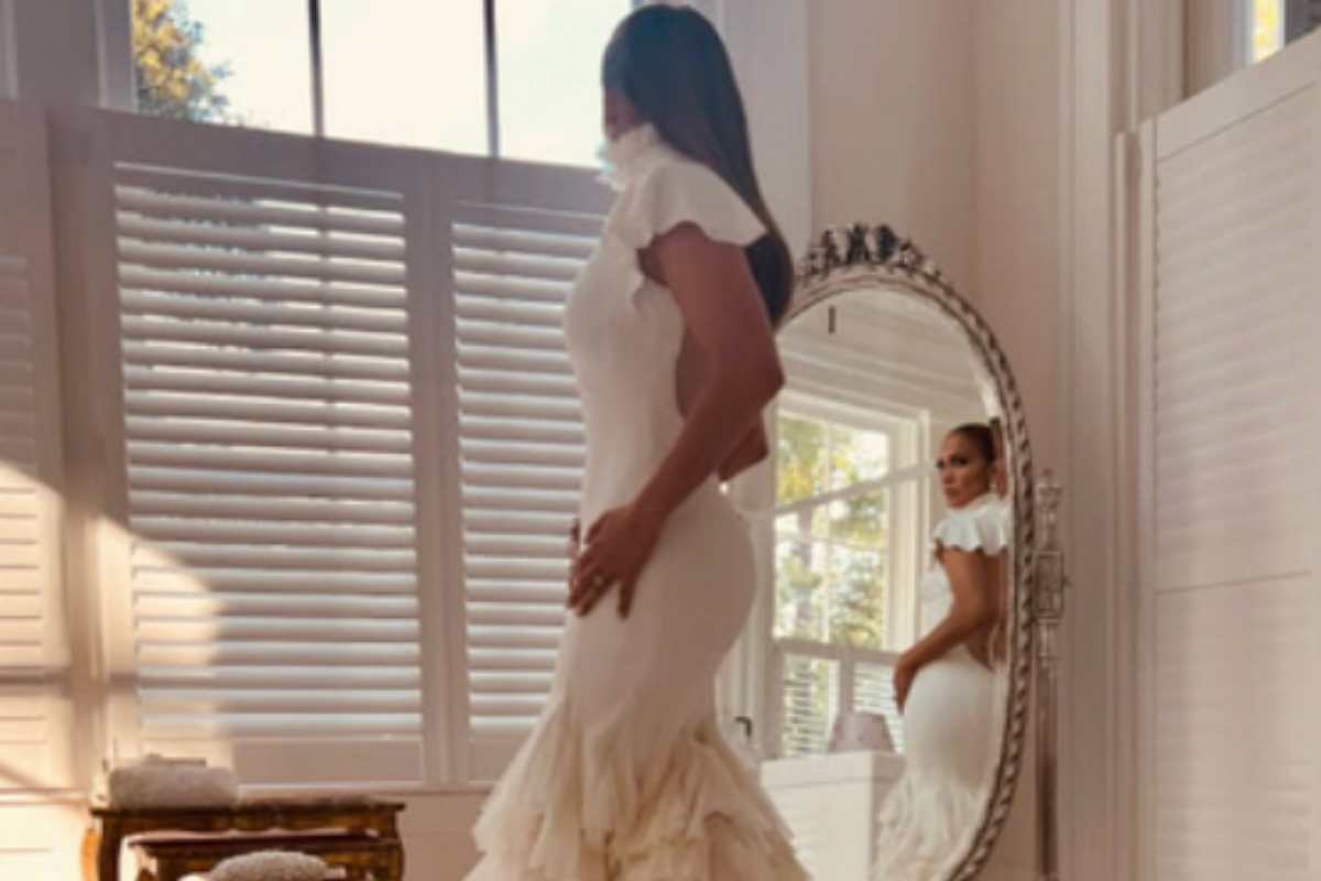 Vestido de noiva de Jennifer Lopez