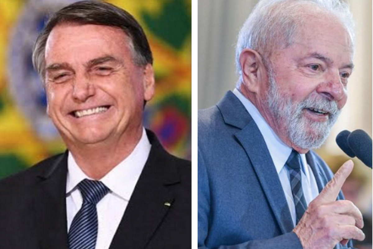 Bolsonaro e Lula fotomontagem