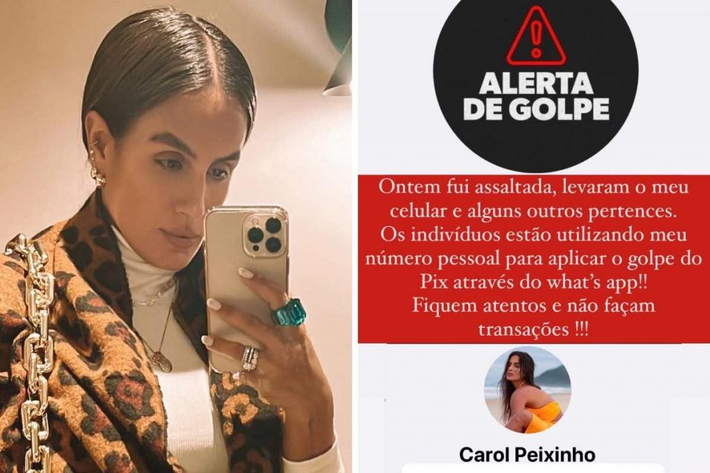 Carol Peixinho anuncia que foi assaltada e alerta seguidores