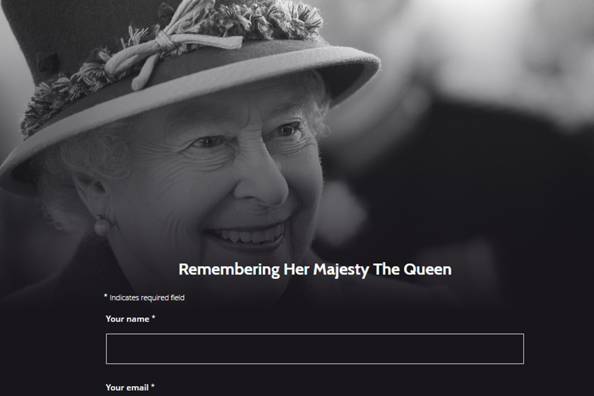 Saiba como enviar mensagens de condolências para a Rainha Elizabeth