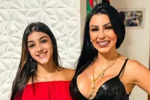 Jenny Miranda com a filha Bia Miranda