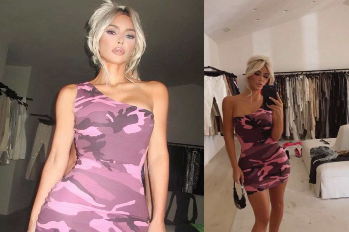 Kim Kardashian e seu look estilo Barbie