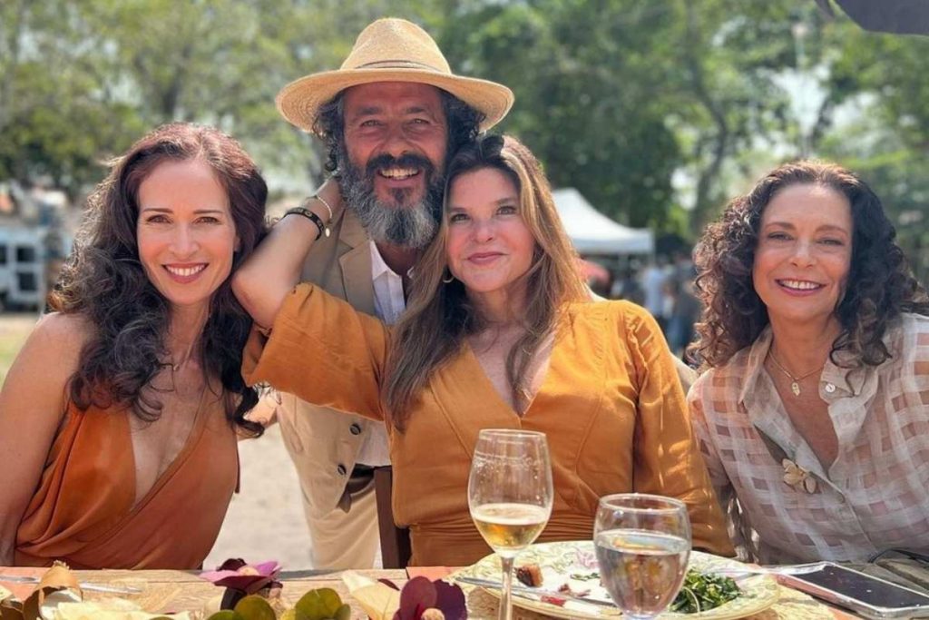 Ingra Lyberato, Cristiana Oliveira, Giovanna Gold e Marcos Palmeira