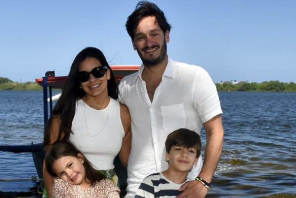 Família de Bruno Luperi em set de Pantanal