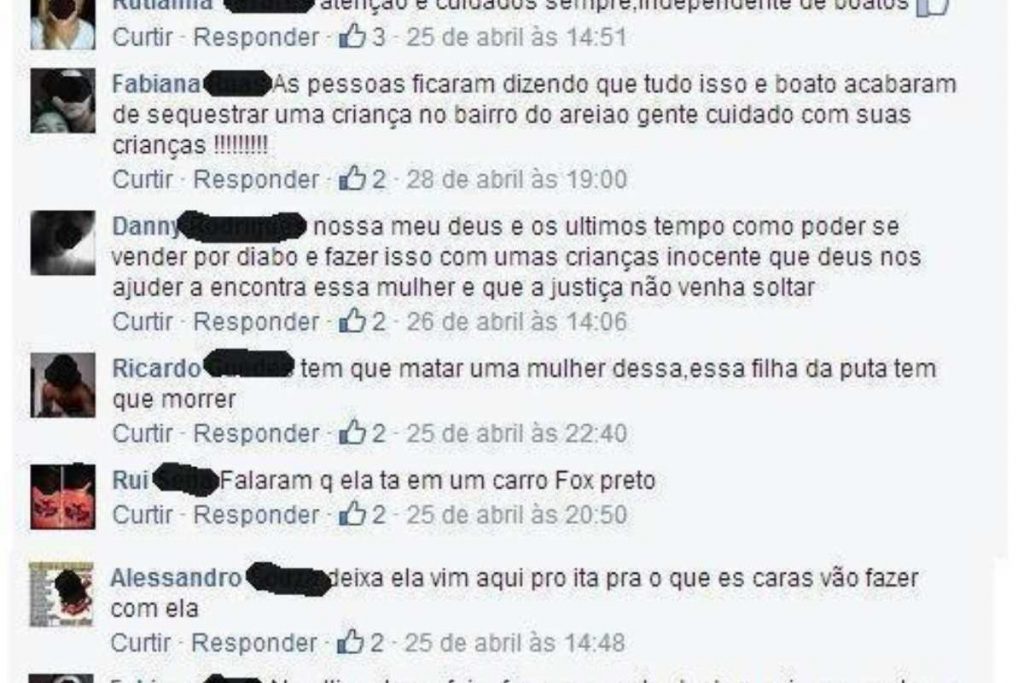 Comentários postados na página "Guaruja Alerta"