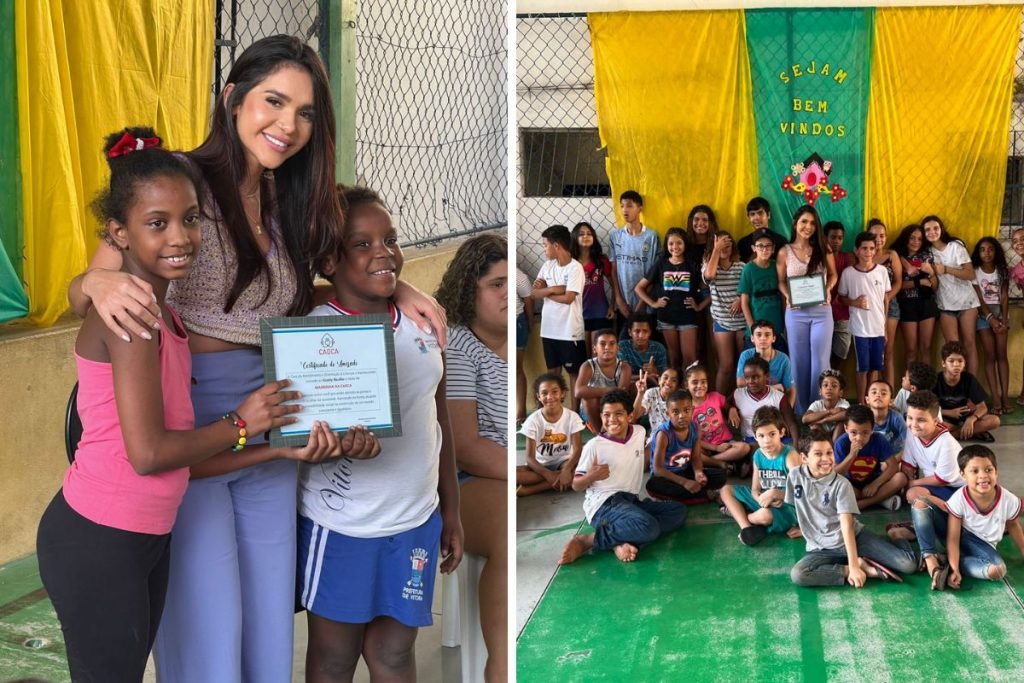 Gizelly Bicalho no Instituo Cacoa