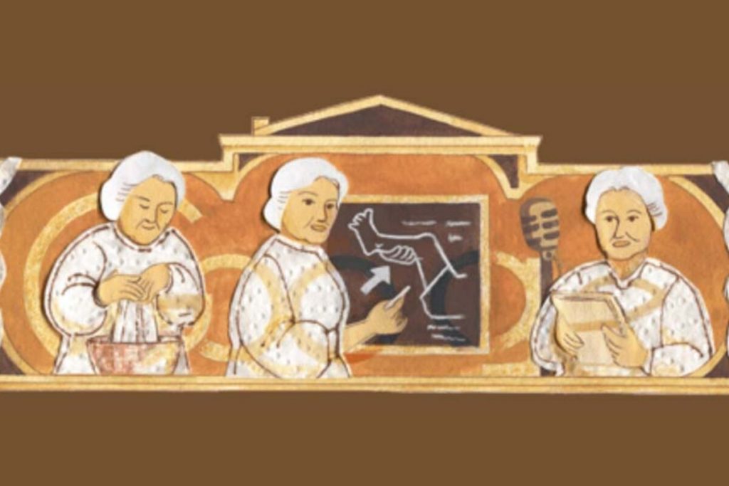 Arte do Google em homenagem à  enfermeira Elizabeth Kenny