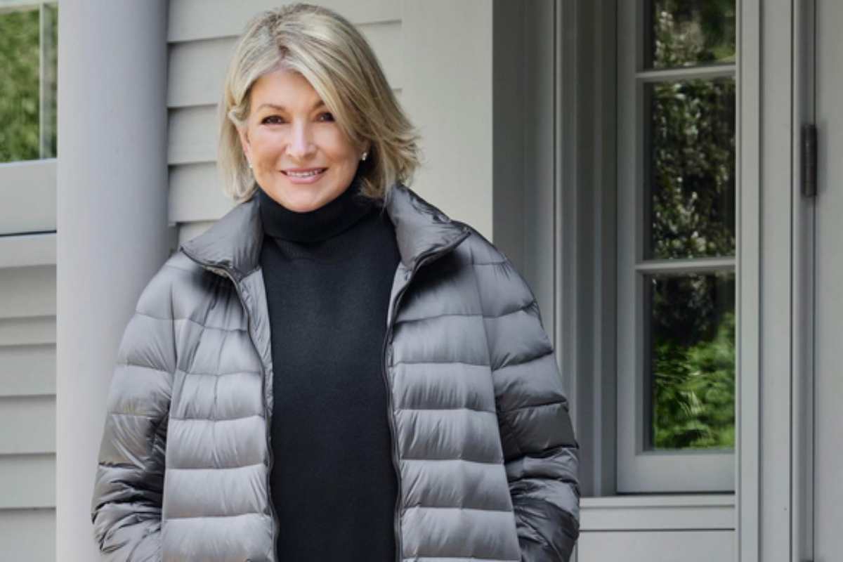 Martha Stewart com abrigo de frio