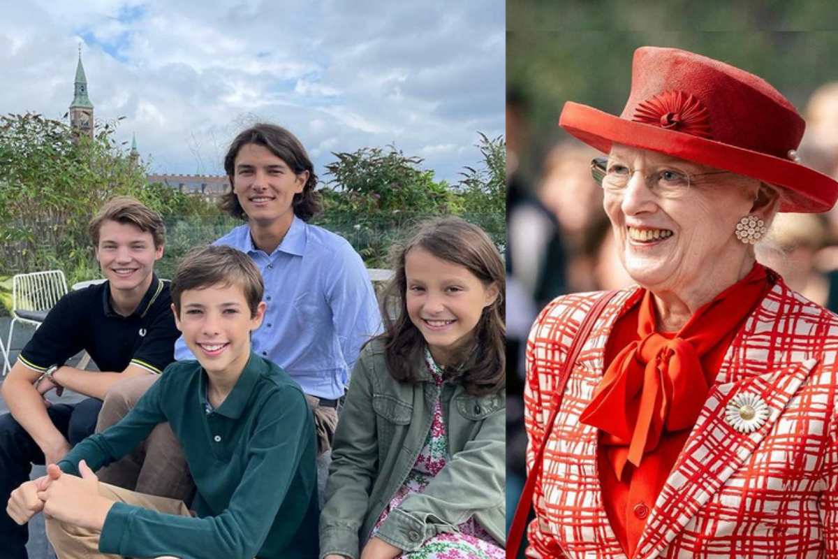 Os netos da Rainha Margrette II da Dinamarca