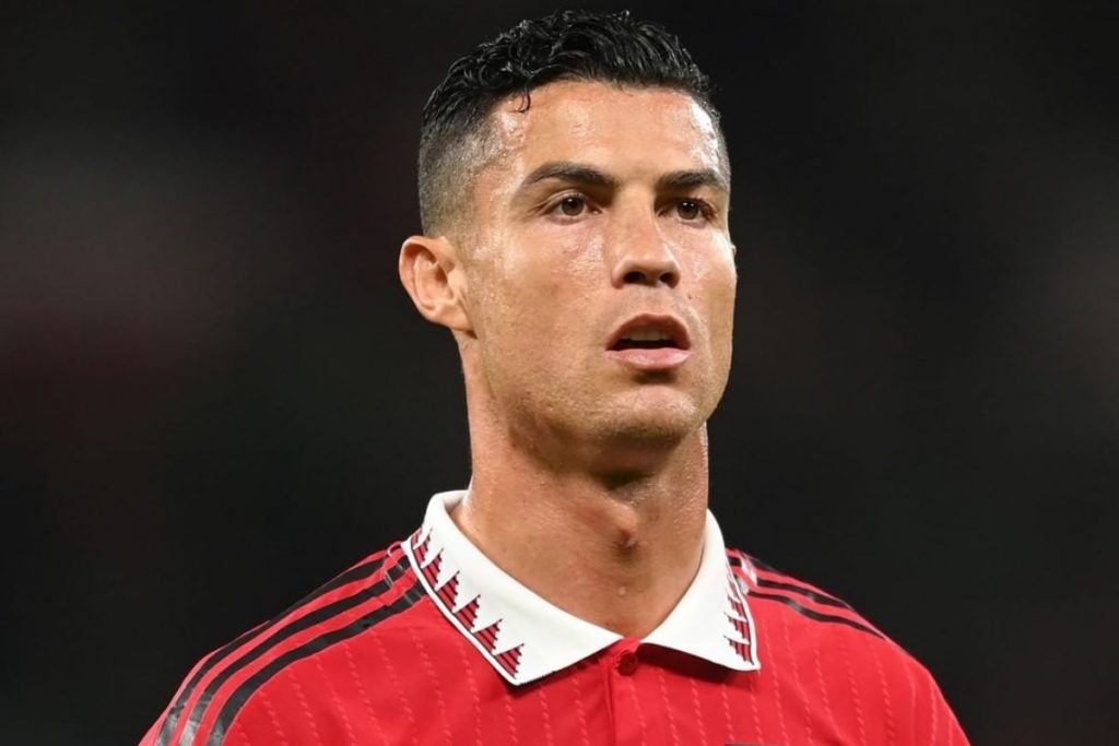 Cristiano Ronaldo com a camisa do Manchester United