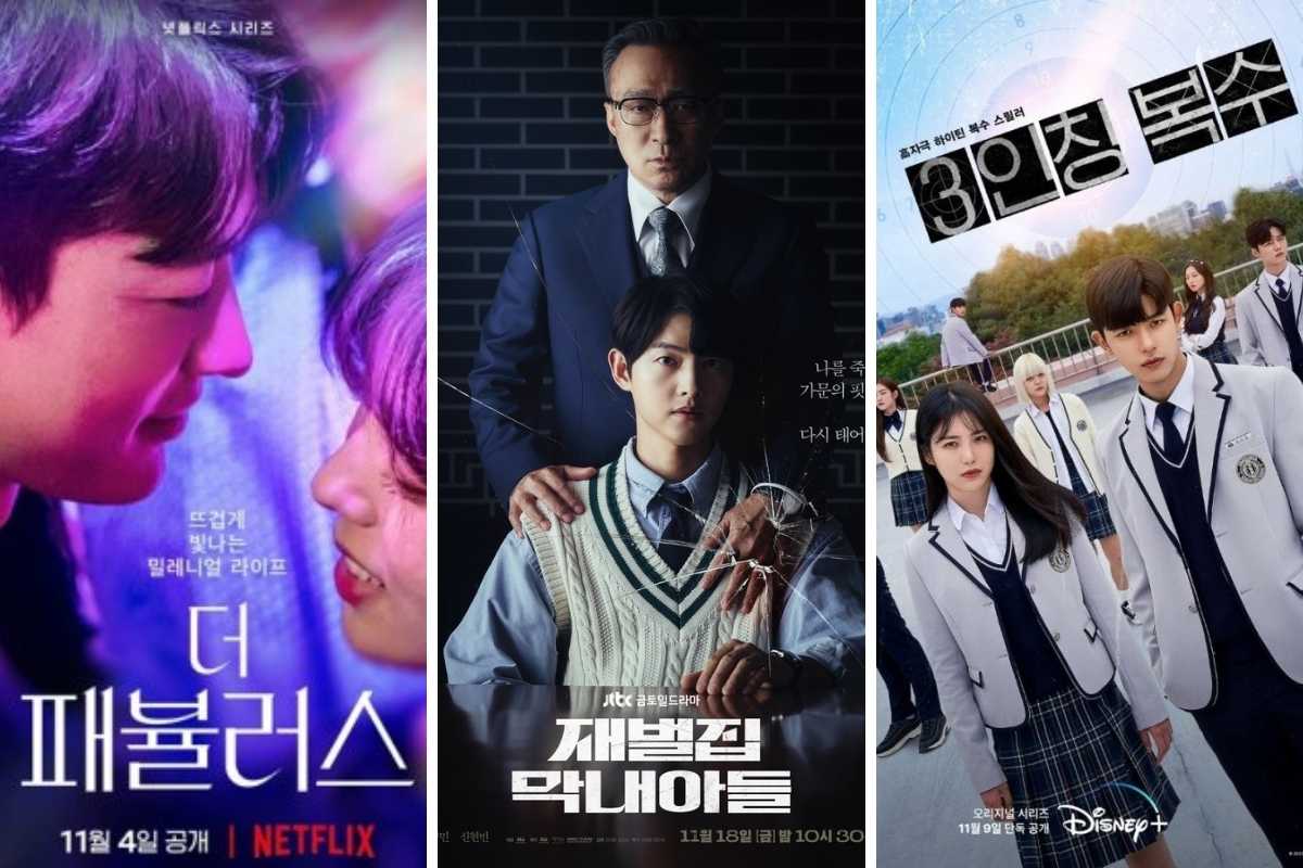 Pôster dos K-dramas "The Fabulous", "Reborn Rich" e "Revenge Of Others"