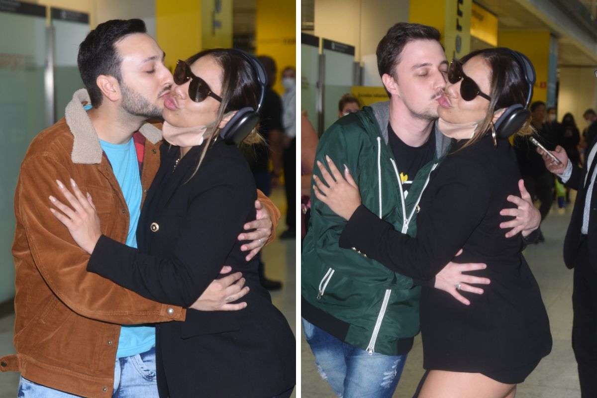 Lexa ganha beijos de fãs ao desembarcar em São Paulo