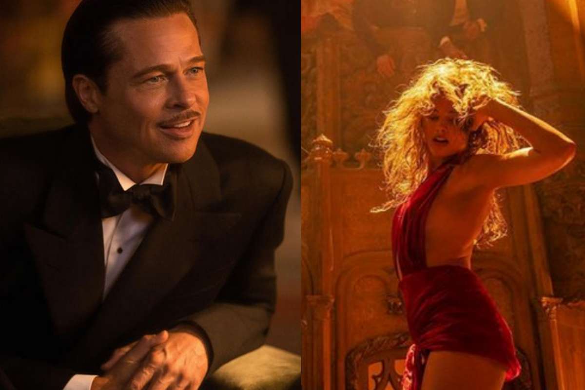 Brad Pitt e Margot Robbie em Babilônia