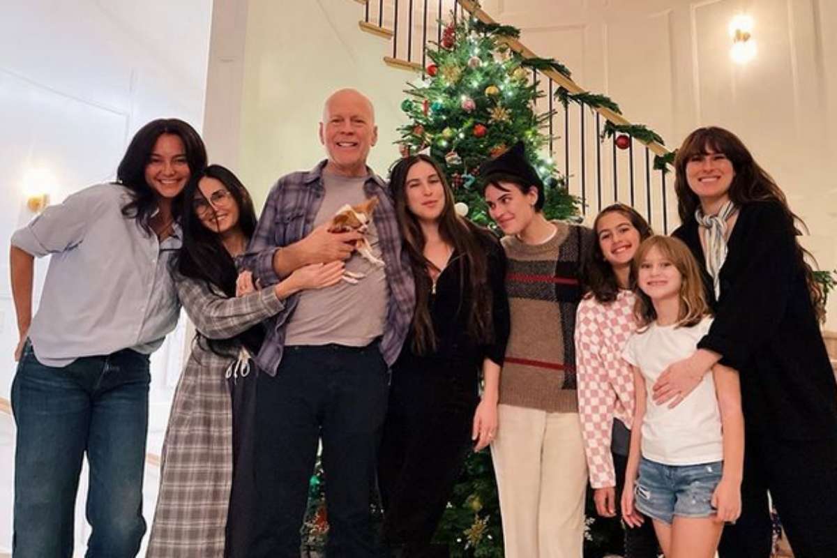 Bruce Willis, Demi Moore e sua moderna família
