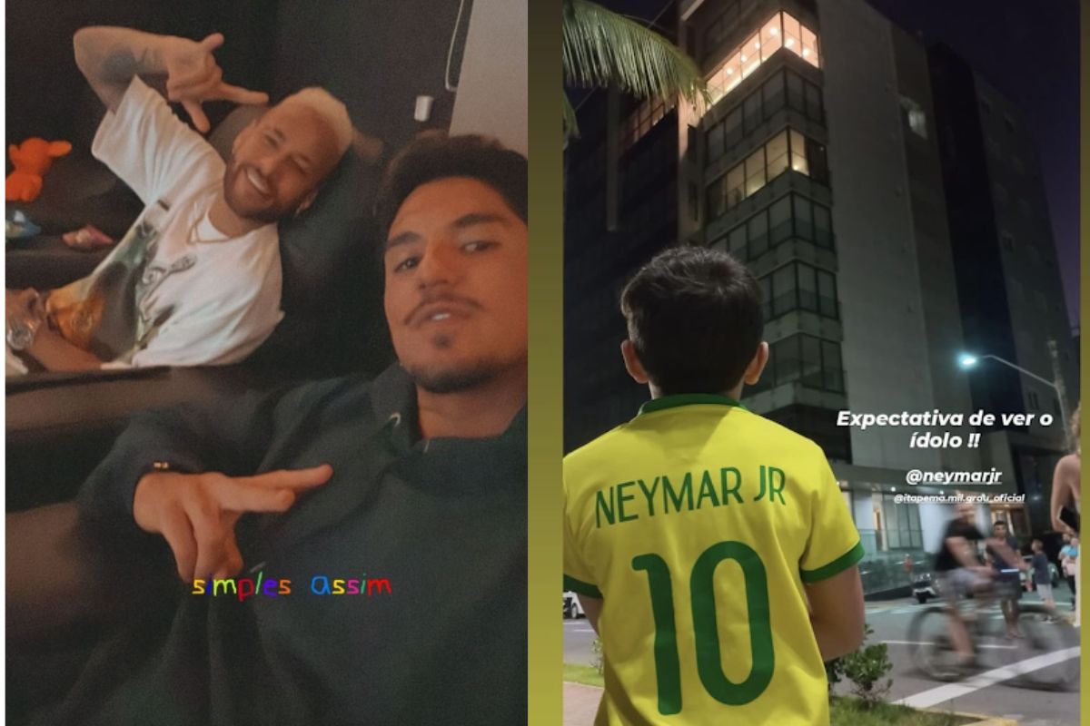 neymar e medina e fãs