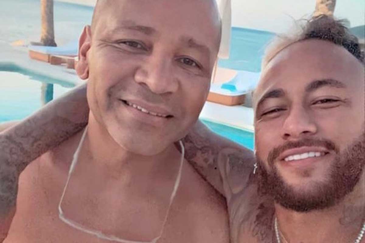 Neymar com o pai