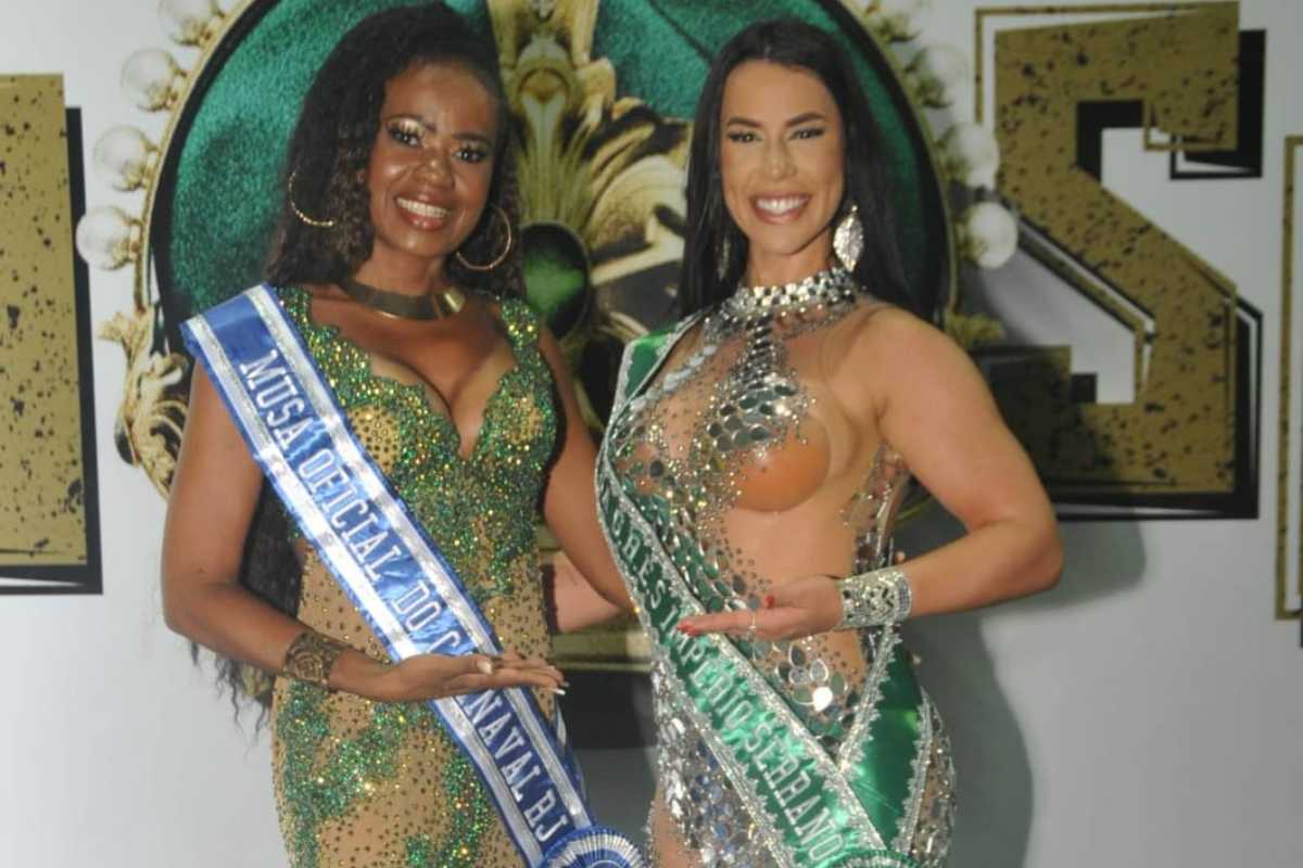 Paulinha Santos, Musa Oficial do Carnaval do Rio 2023, com Larissa Tomásia
