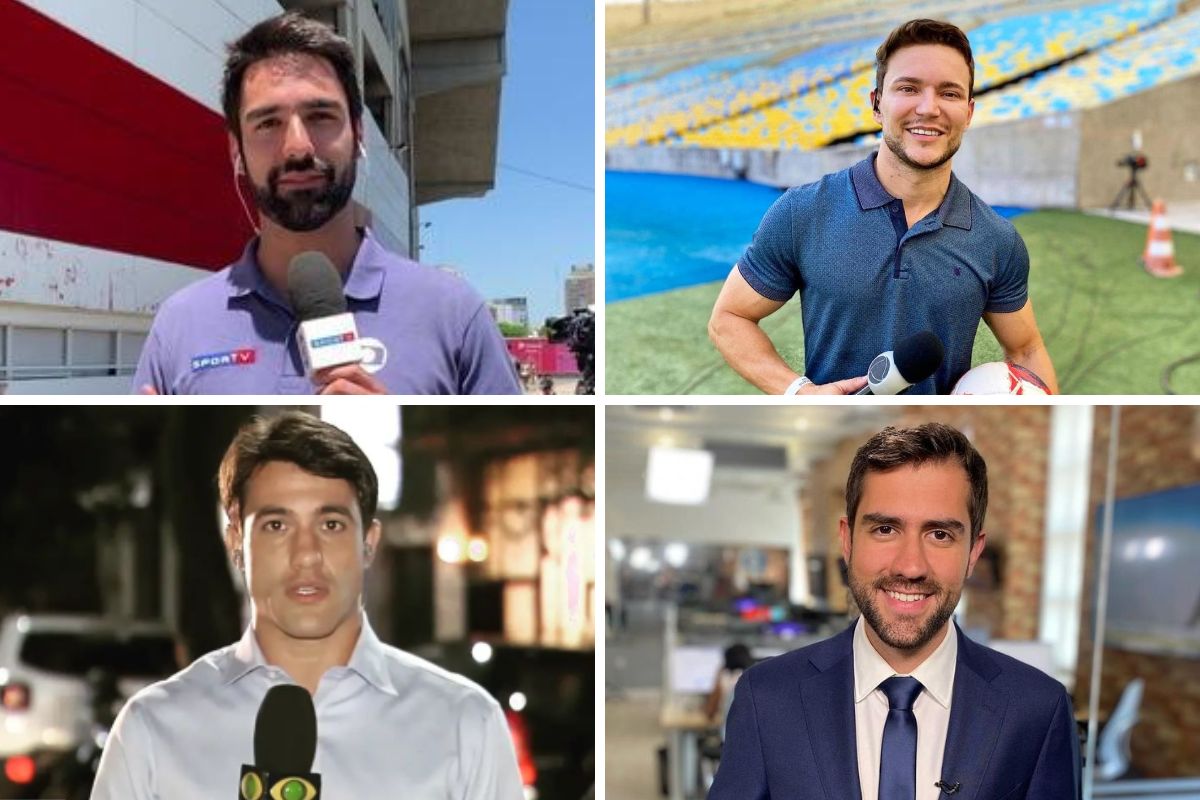Os repórteres Raphael Sibilla, Diogo Menezes, Fernando David e Felippe Coaglio