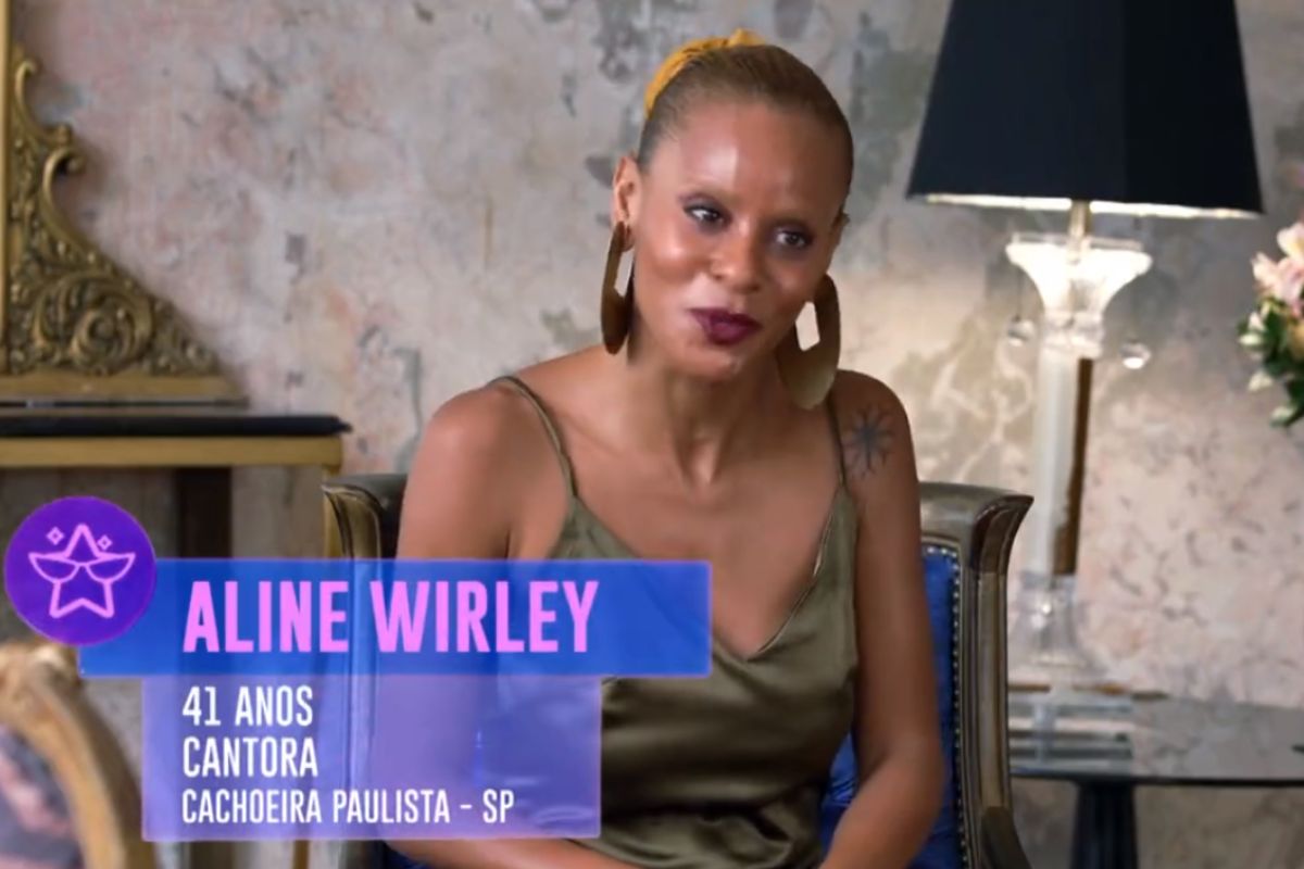 Aline Wirley em vídeo de anúncio da Globo como uma das integrantes do Camarote do BBB23