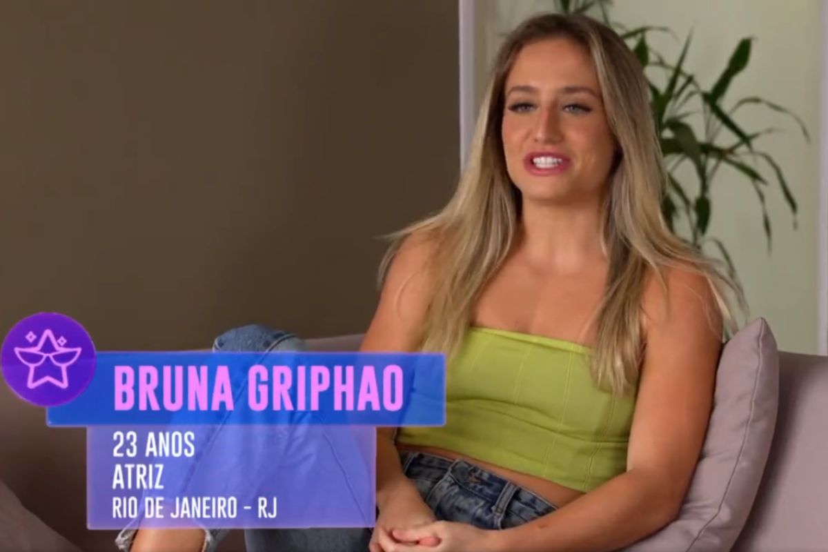 Bruna Griphao sendo anunciada como integrante do Camarote do BBB23