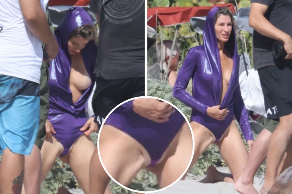 Gisele Bündchen fez ensaio fotográfico de maiô decotado e cavado