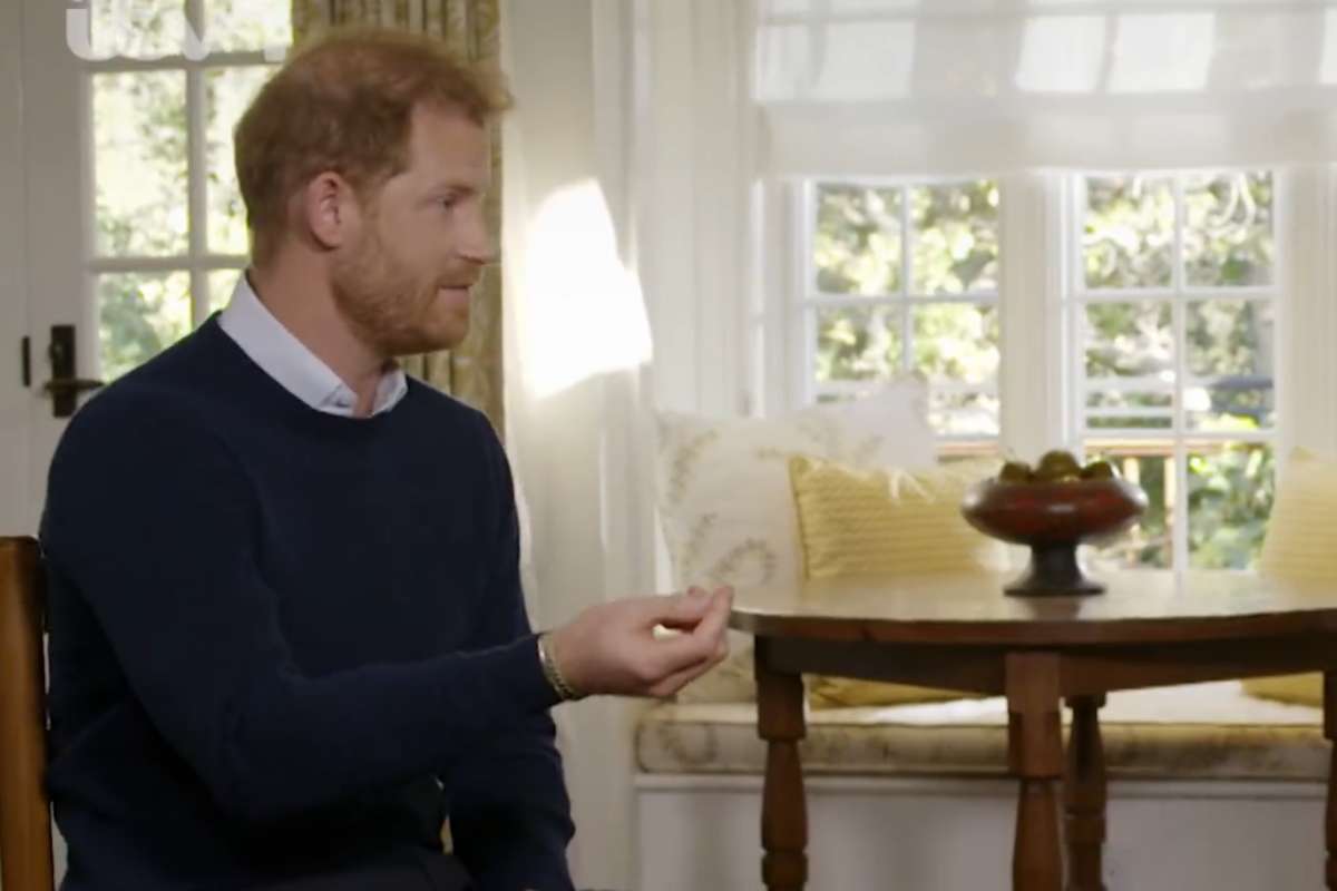 Príncipe Harry em entrevista com Tom Bradby