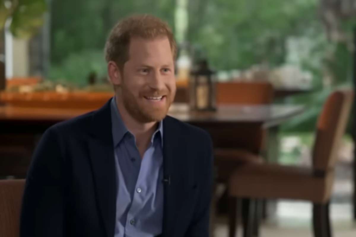 Príncipe Harry em entrevista na TV