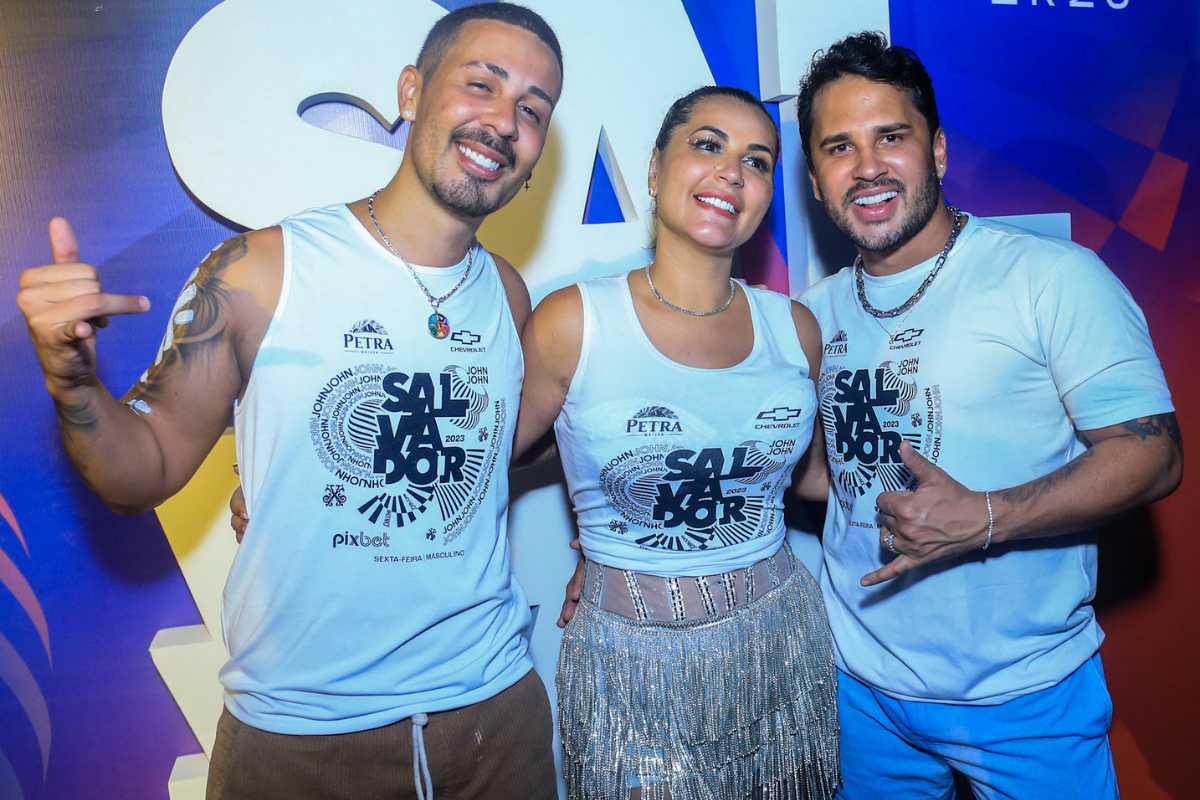 Deolane Bezerra, Carlinhos Maia e Lucas Guimarães curtindo Carnaval de Salvador