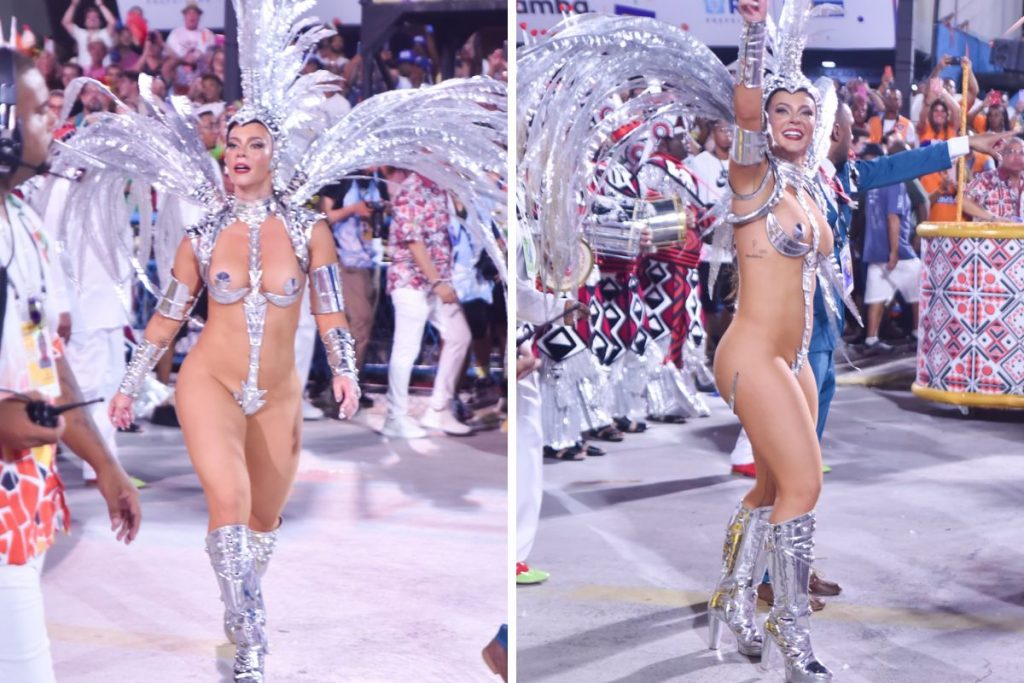 Paolla Oliveira brilhou no desfile da Grande Rio